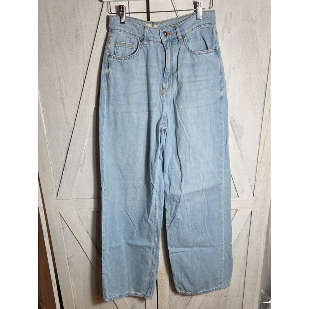 Pilcro 100% Cotton Wide Leg Jeans Size 27